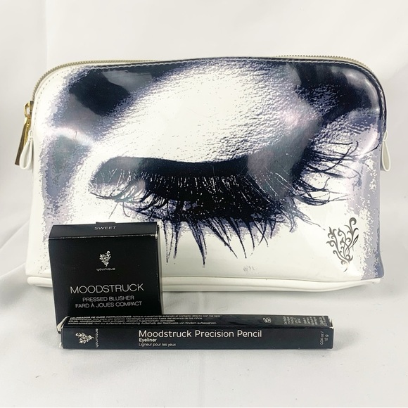 ✨ Younique Moodstruck Bundle- Blusher “Sweet”+Eyeliner 🖤+Cosmetic Bag - Picture 11 of 12